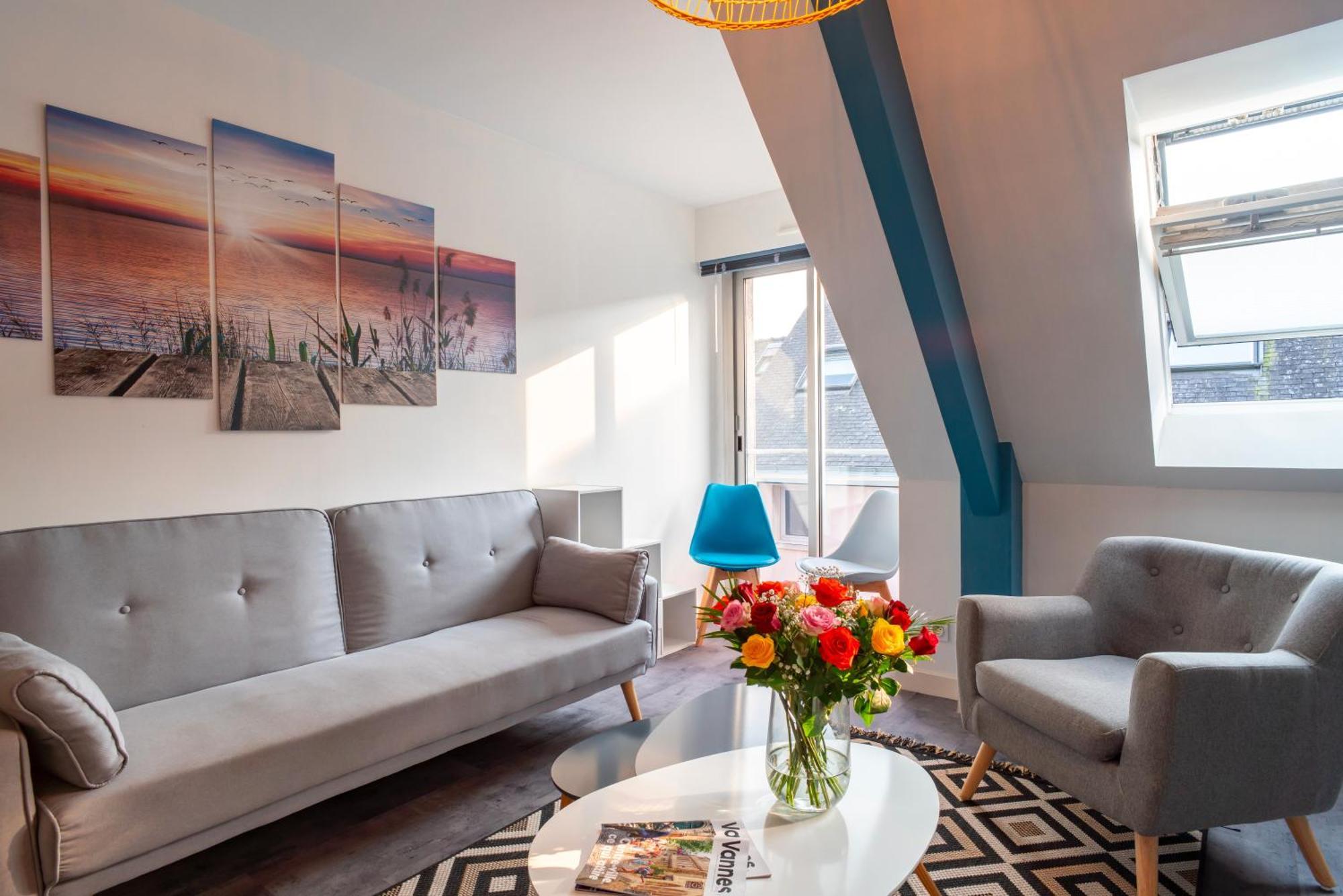 Apartment Le Saint-patern - T3 Centre-ville Et Garage Securise Vannes
